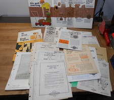 lot of vintage Briggs small engine repair manuals instructs ads etc