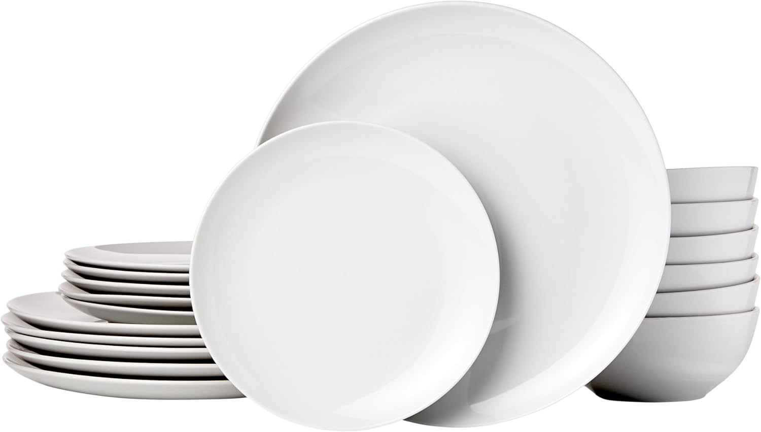 18-Piece Complete Kitchen Dinnerware Set, Microwave and Dish