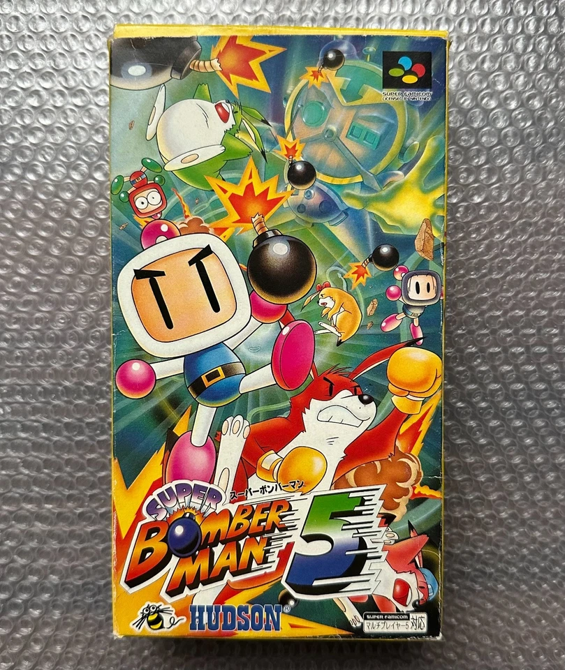 SUPER BOMBERMAN 5 SUPER FAMICOM (SFC) NTSC-JAPAN (COMPLETE - GOOD CONDITION OVER, photo 3 sur 5