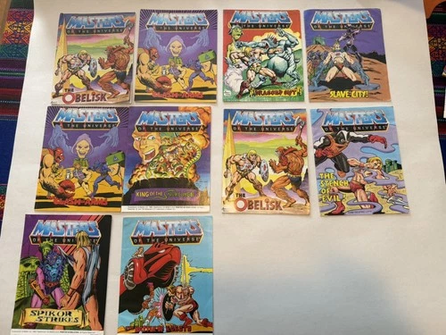Lot of 10 Vintage He-Man Masters of the Universe MOTU Mini Comic Books