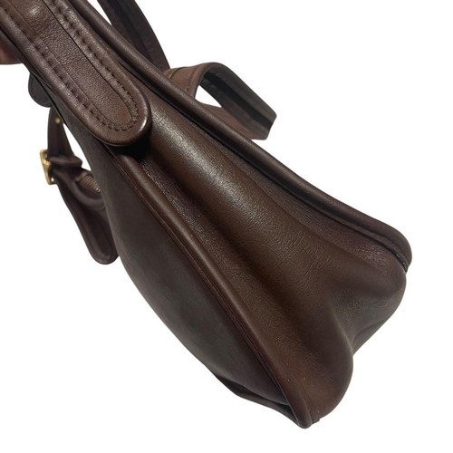 Vintage Coach 9950 Janice Legacy Shoulder Bag Dark Brown Leather - Picture 6 of 18