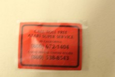 Vintage ATARI Game System Support Sticker Collectible
