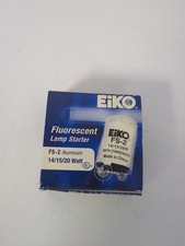 LOT OF 18 EIKO FLUORESCENT LAMP STARTER FS-2 ALUMINUM 14/15/20 WATT
