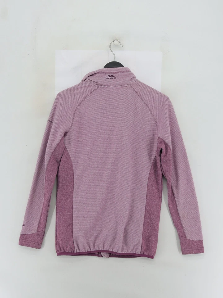 Sudadera con capucha para mujer Trespass UK 12 púrpura poliéster con elastano cremallera completa Foto 2 de 4