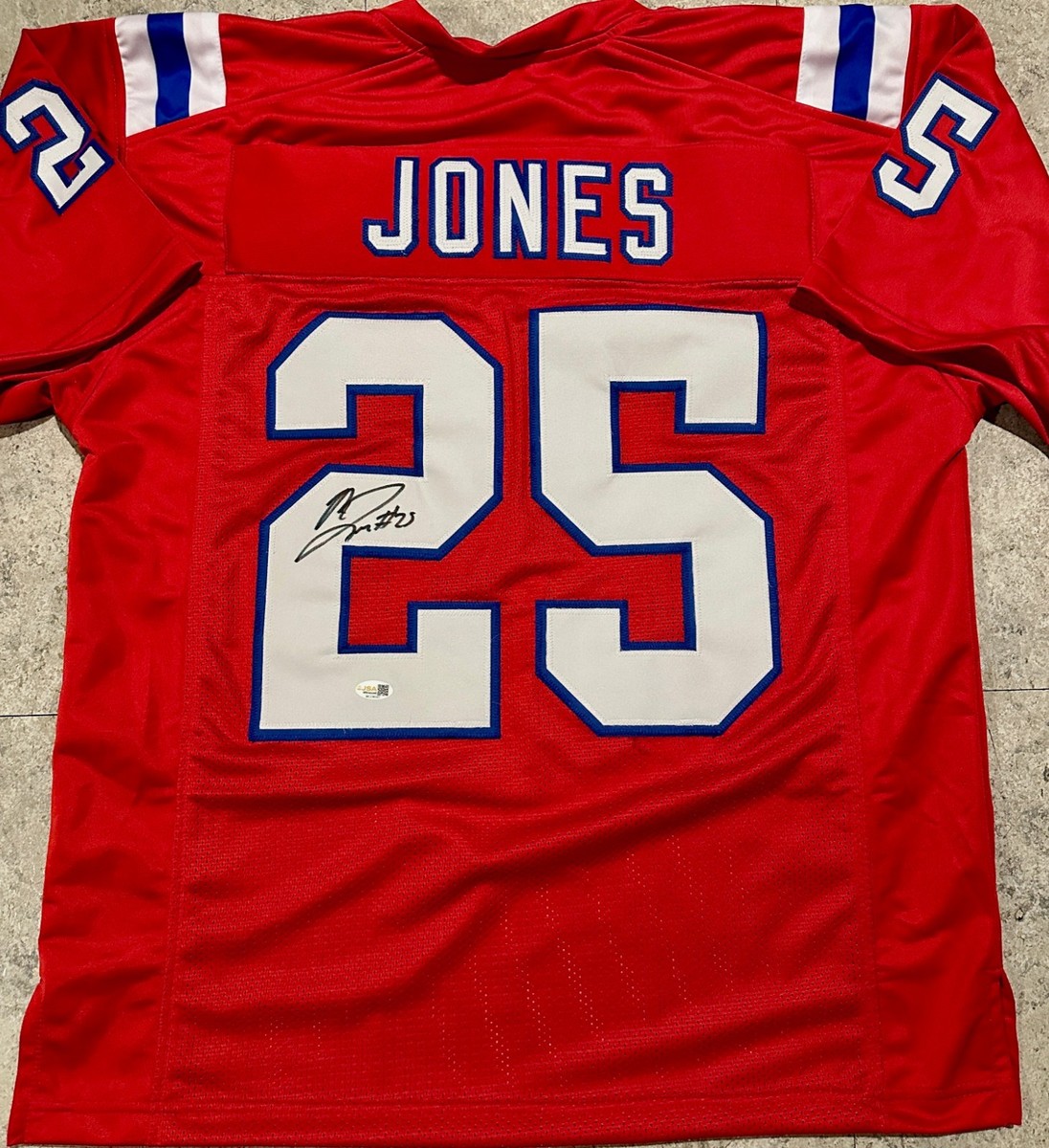 Marcus Jones New England Patriots Autographed Signed Custom Style