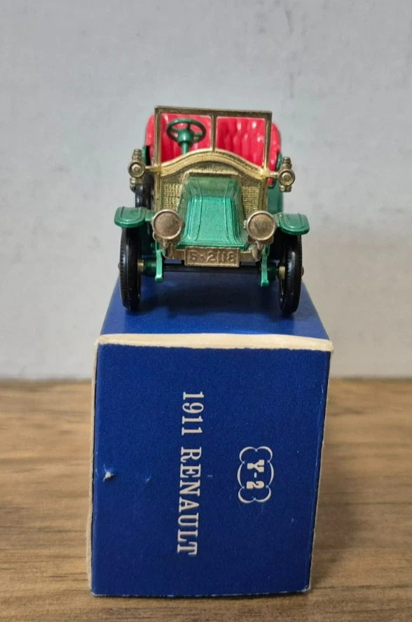 Y 2 1911 Renault Two Seater Models of Yesteryear Matchbox - mit D3 Box - - Bild 4 von 4