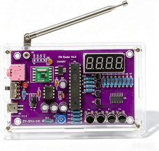 FM Radio Kit Soldering Practice Kit DIY Electronic Kits 87-108Mhz FM Radio DIY K