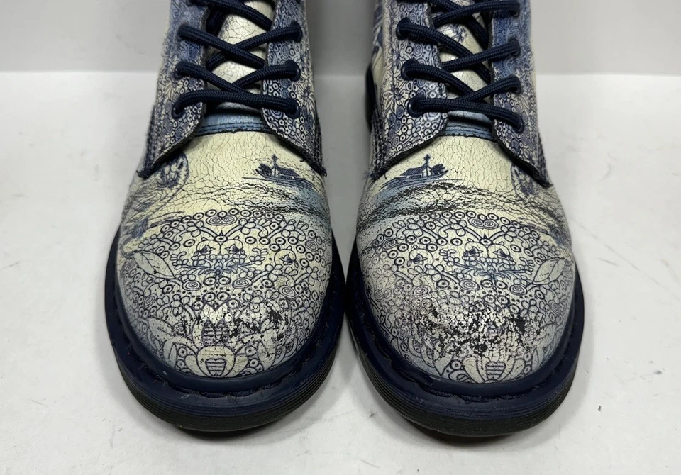 Botas de cuero Dr. Martens 1460 cristal sauce porcelana china para hombre 10/mujer 11 Foto 3 de 4