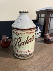 Vtg. Rahr’s Crowntainer Cone Top Beer Can 1950’s xxEMPTYxx 🍺🍺🍺