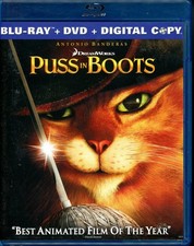 Puss in Boots blu-ray - free shipping