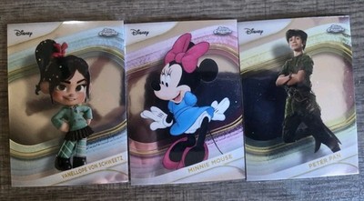 2025 Disney Topps Chrome Vanellope Von Schweet Minnie Mouse Peter Pan Live Lot 3