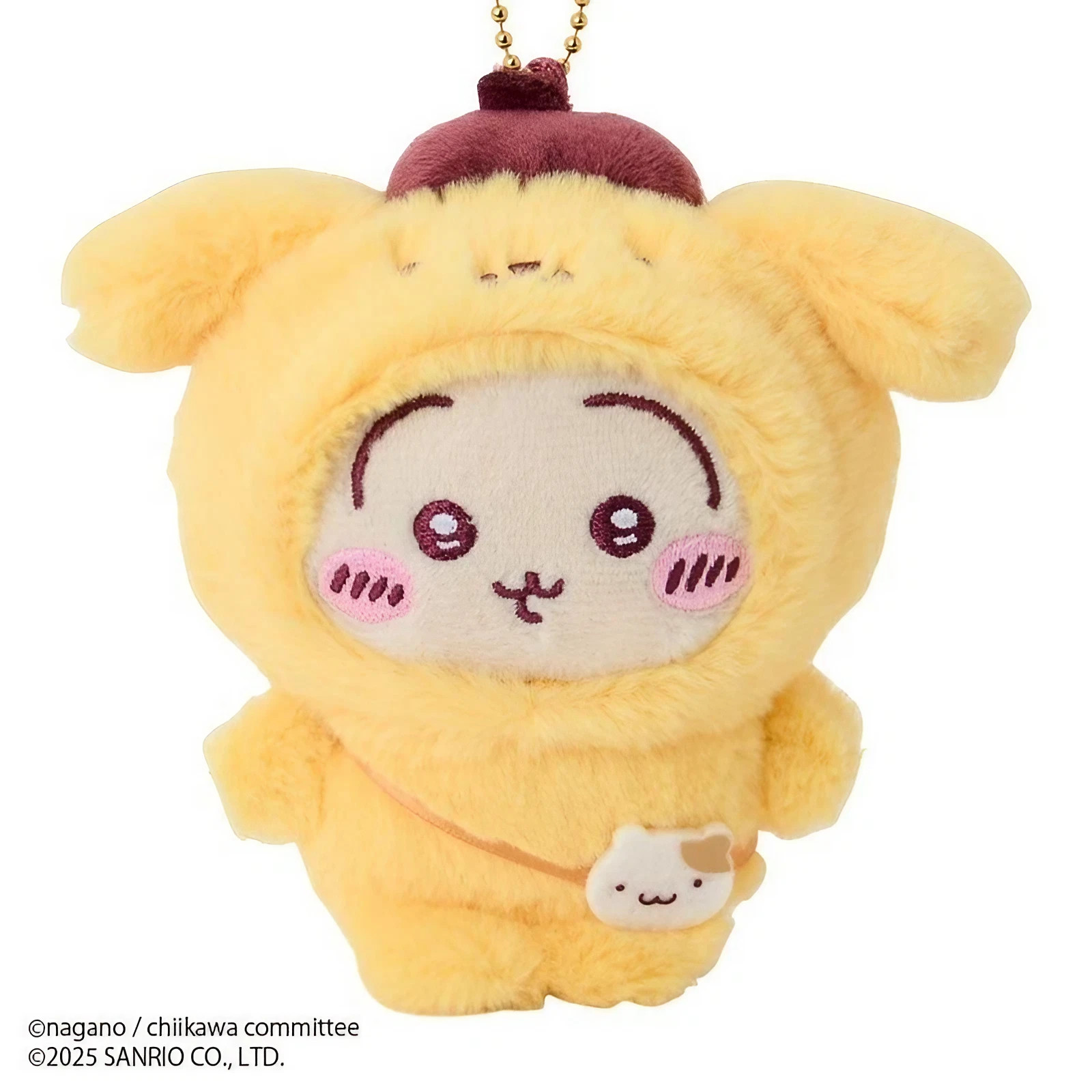 Sanrio x Chiikawa Plush Mascot Holder Rabbit Usagi Pompompurin