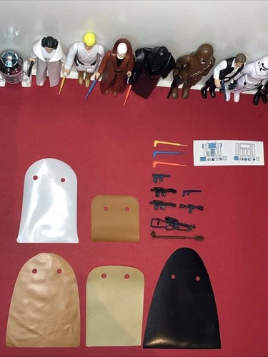 Custom Vintage Style Star Wars Weapons & Capes For First 12 Figures