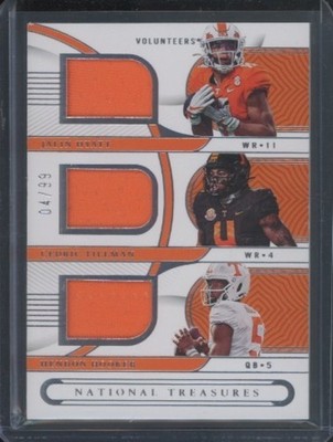2023 Panini National Treasures Hyatt Tillman Hooker #TT6 Triple Jersey /99