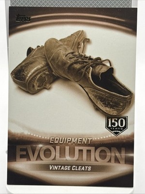 Vintage Cleats 2019 Topps Evolution Of Equipment 150th Anniversary /150 #ED-25