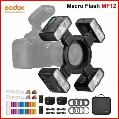 Godox MF12 K2 K4 Macro Flash Mini Speedlight 2.4G Wireless For Nikon Canon Sony