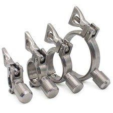 External Thread Pipe Hanger Stainless Steel Household Heavy Tube Clamp Support