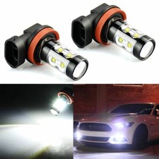 For Ford Mustang 2005-2018  LED Fog Driving Light H11 6000K White Bright Bulbs