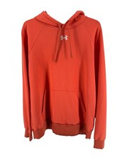 Under Armour Men's Coral Rival Fleece Hoodie Sweatshirt Size Large