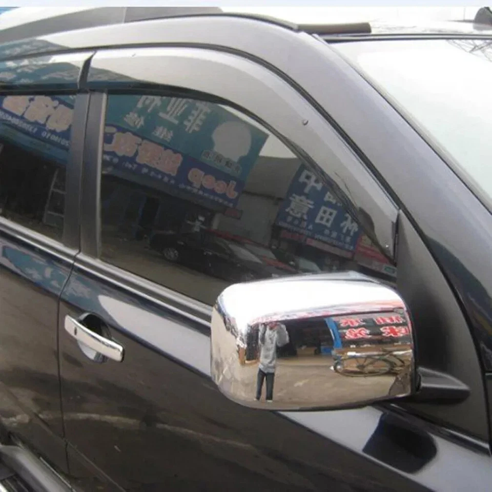 Cubierta de manija de puerta de espejo retrovisor cromada para 08-13 Nissan Rogue Foto 2 de 4