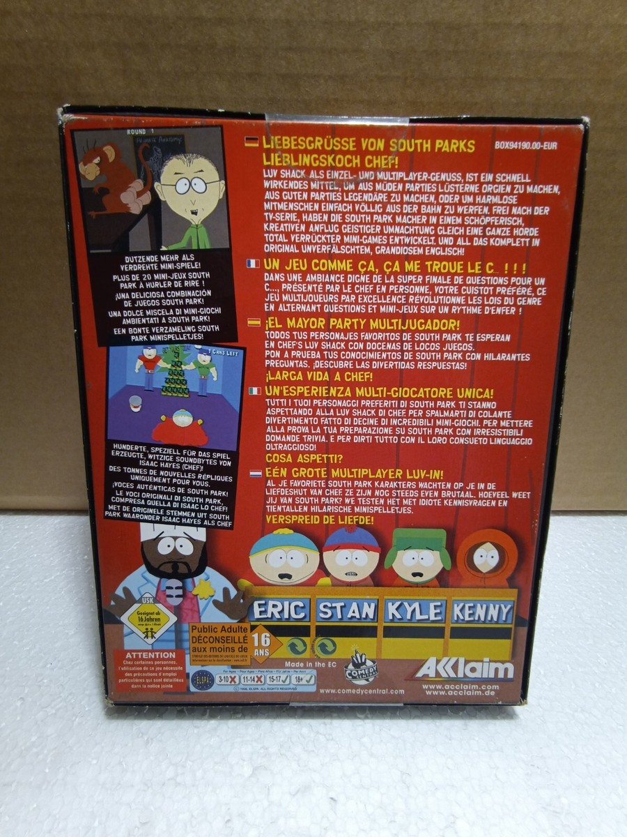 South Park Chefs Luv Shack PC Big Box, NEW + SEAL! CIB, RARE