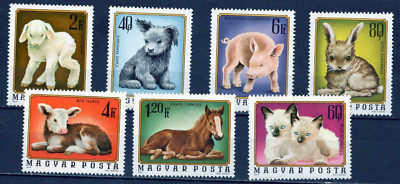 HUNGARY 1974 YOUNG FARM ANIMALS SET OF 7 STAMPS MNH | eBay UK