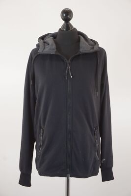 American Eagle Damen Sweatjacke S schwarz uni Kapuze Zip Sweat