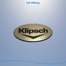 KLIPSCH emblem badge logo decal sticker plate car audio aufkleber replacament
