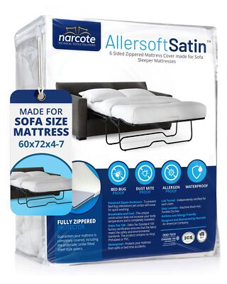 | QUEEN SLEEPER SOFA MATTRESS COVER WITH SECURE LOCKING ZIPPER. CREATES A NATURA