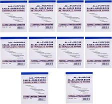 10 Pack Sales Order Book 33 Triplicate Forms Carbonless 3 Copy's