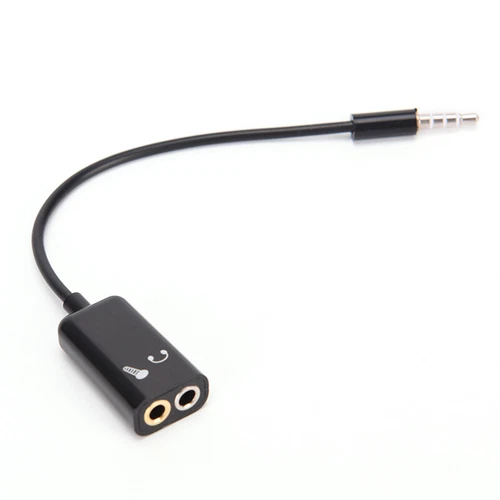 3.5mm Mic Audio jack to Headphone Microphone Y Splitter Cable Converter Adapt BF