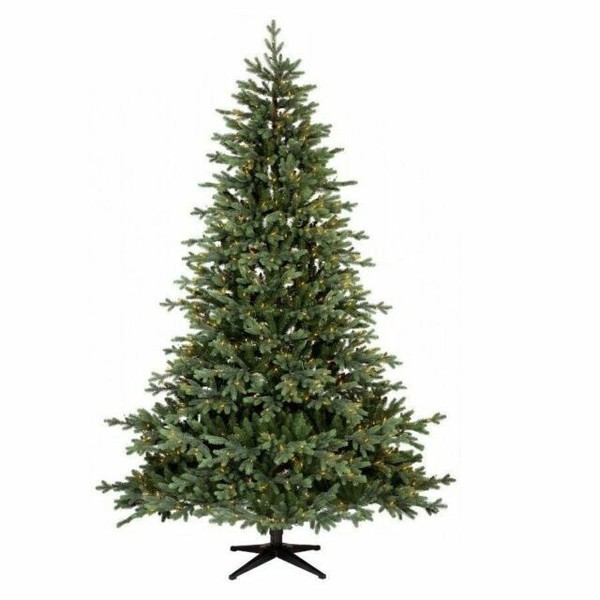 7.5ft Full Prelit Artificial Christmas Tree Indexed Balsam Fir Clear