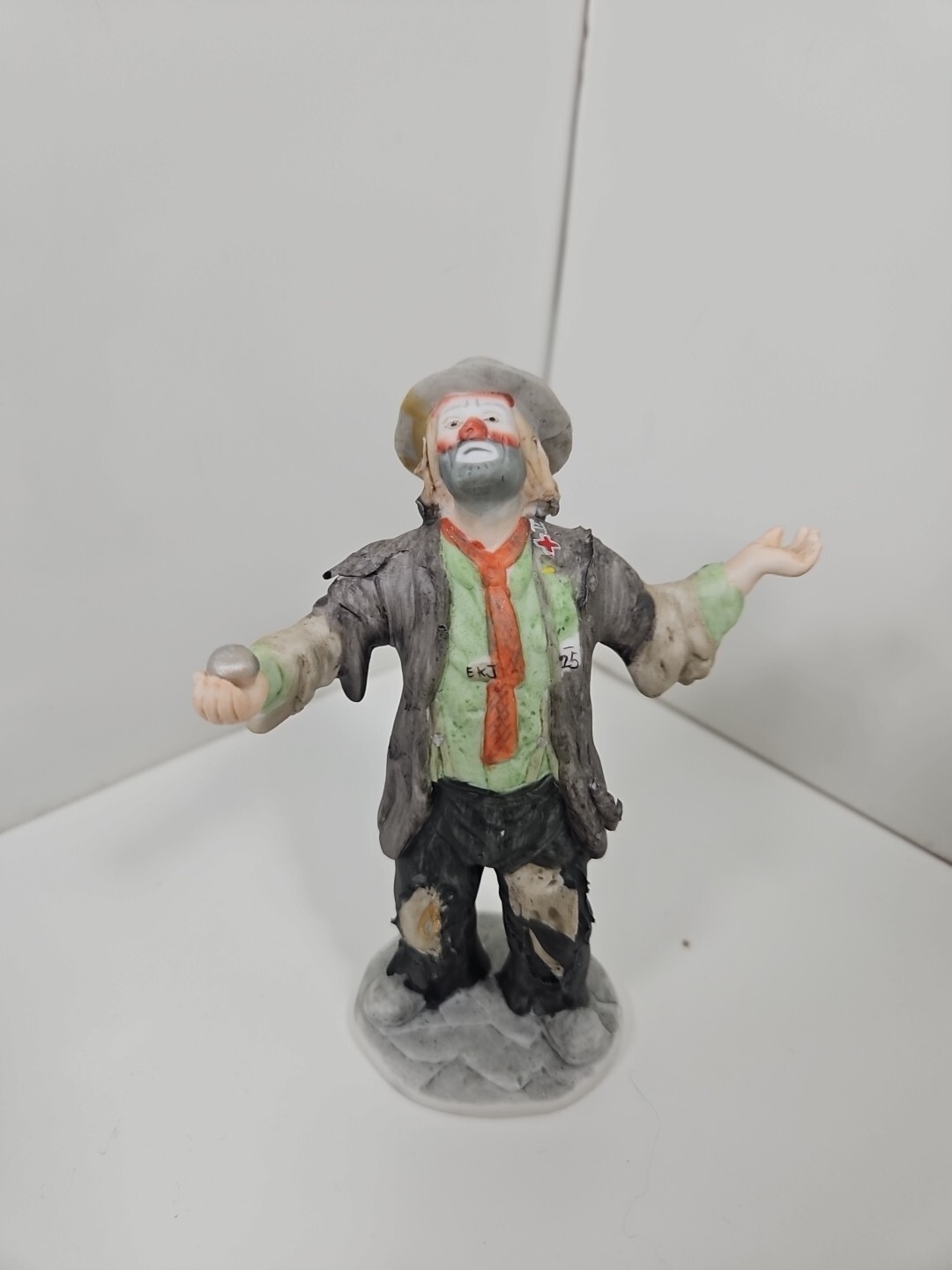 Vintage Emmett Kelly Jr Sad Clown Miniature Collection Juggling Circus Hobo GUC