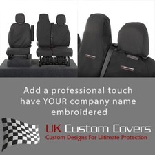 Fits Nissan Nv300 (2016-2022) Tailored Front Seat Covers Inc Embroidery 147 Bem