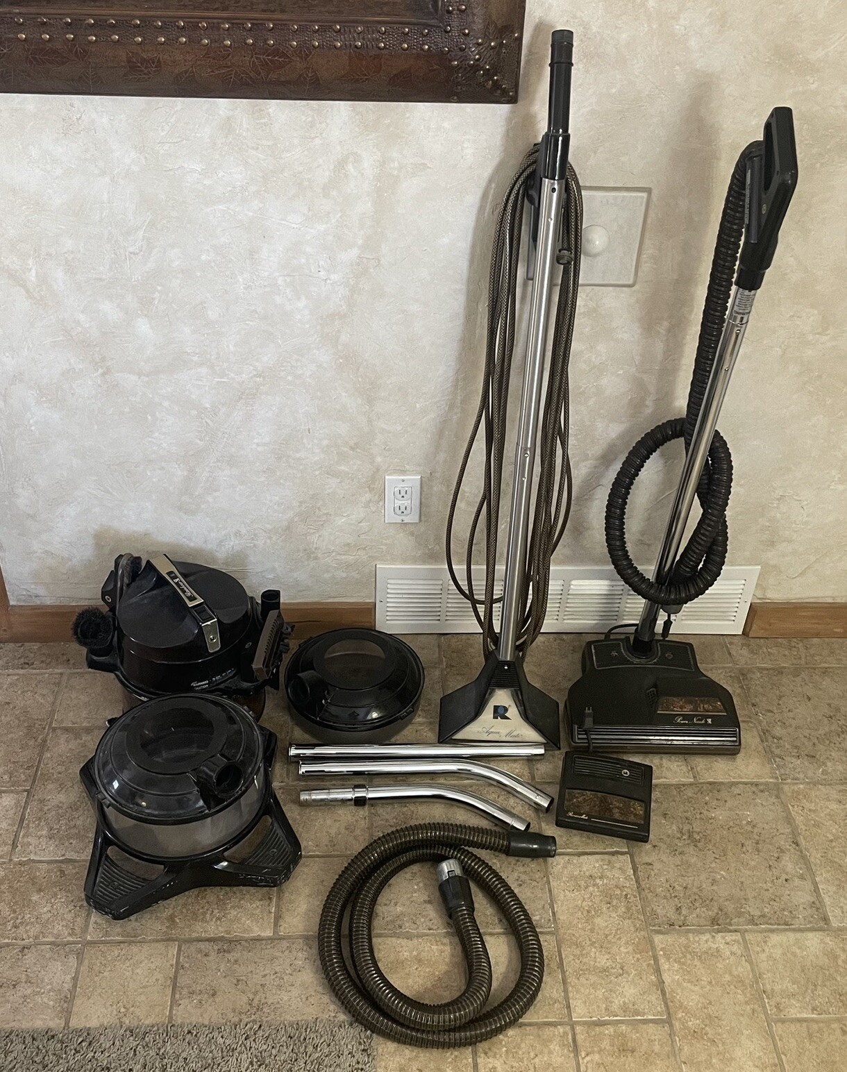 Rexair Rainbow D4C SE Vintage Vacuum Cleaner & Rainbowmate & Aqua Mate