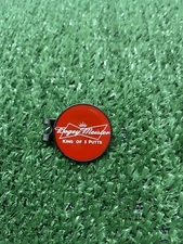 Funny Golf Ball Marker & Magnetic Hat Clip, "Bogey Meister. King Of 2 Putts”