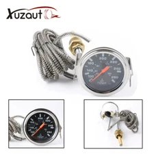 Universal 2" 52mm Car Water Temperature Temp Gauge Pointer 40-120℃ & 100-250℉