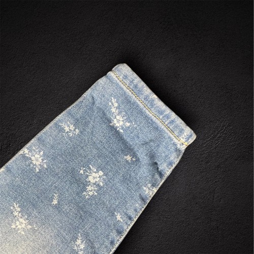 Osh Kosh Girls Jeans Oshkosh Floral Pattern Size 5 New With Tags - Picture 6 of 12