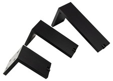 Möbelfuß eckig Schrankfuß Aluminium Möbelbein Fonda Sockelfuß höhenverstellbar