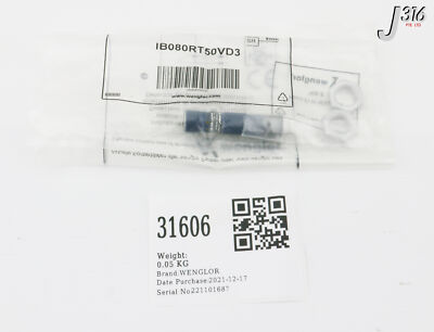 は 31606 WENGLOR INDUCTIVE PROXIMITY SWITCH (NEW) IB080RT50VD3 | eBay