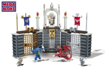VHTF NOS Mega Bloks Dragons Metal Age Hovering combat magique Dragon 9831