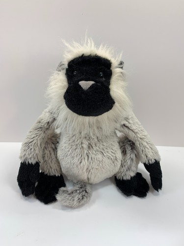 Ganz Webkinz Langur Monkey 9" Plush Gray White Stuffed Animal Toy NO CODE - Picture 11 of 11