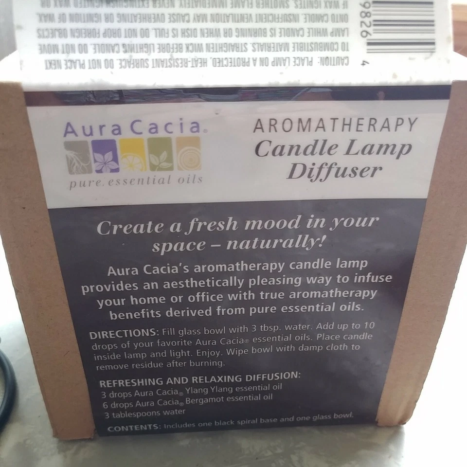 Difusor de lámpara de vela de aromaterapia Aura Cacia Foto 3 de 4
