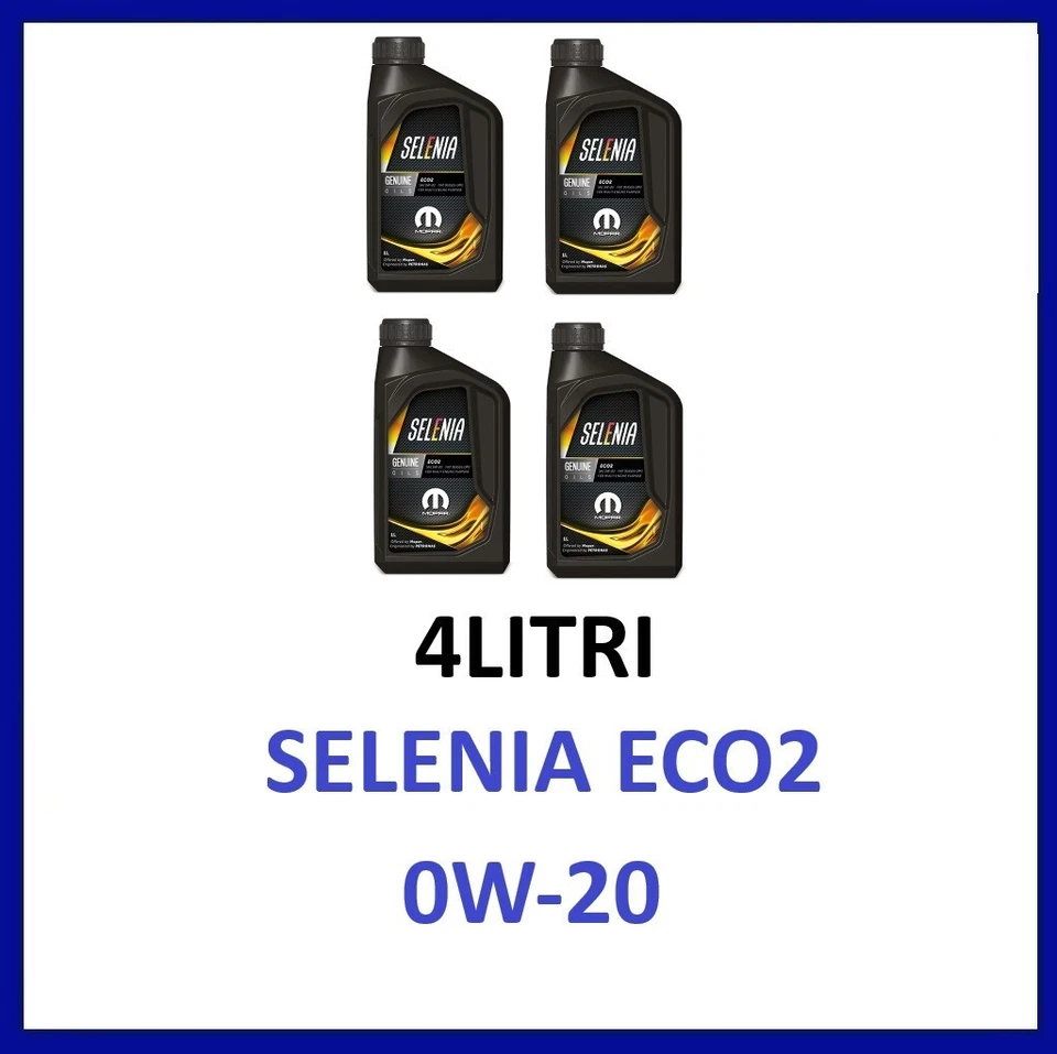 4LT Olio Selenia ECO2 0W20 Acea C5 FIAT 955535-DM1 Motori FireFly Mild Hybrid!!!