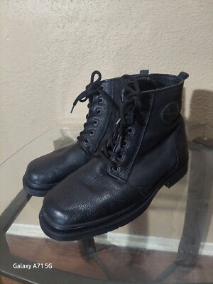 Pajar Men's Vintage Black Ankle Leather Boots. Size 45 Or 11. Cond. Is V. Good.