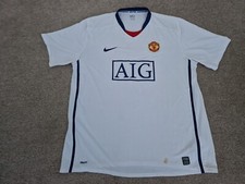 CLASSIC MANCHESTER UNITED 2008-2009 XXL MENS AWAY FOOTBALL SHIRT NIKE
