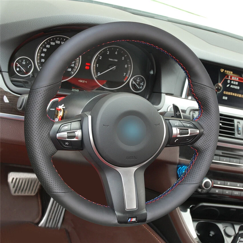 Hágalo usted mismo Cubierta de volante personalizada envoltura completa para BMW X6 F16 2015 2016 2017 2018 Foto 2 de 4