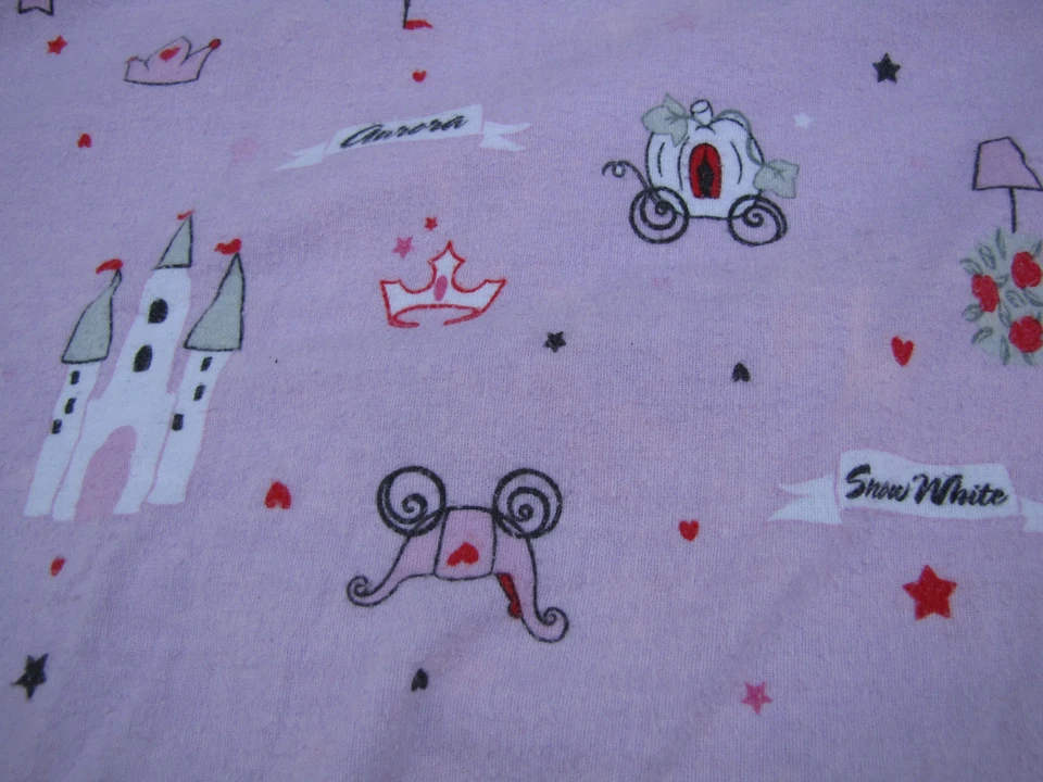 迪士尼魔法王国全平灰姑娘城堡白雪公主法兰绒床单  — 第 4/4 张图片