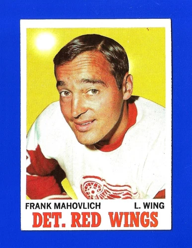 1970-71 Topps HOCKEY #22 FRANK MAHOVLICH EX+/EXMINT HOF DETROIT RED WINGS (SB1)