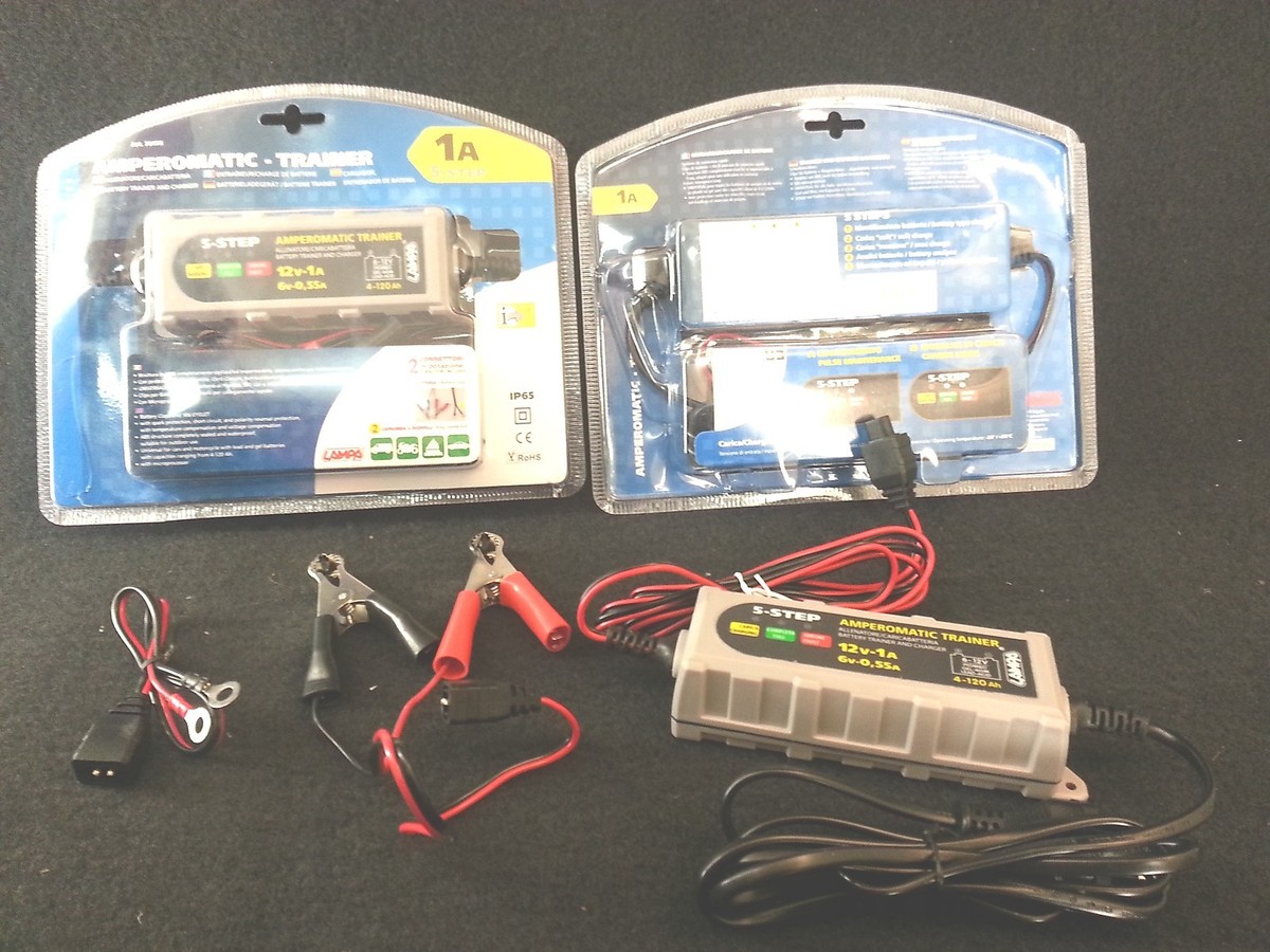 Chargeur de Batterie Smart 6/12V 0,55/1A Batterie Scooter-Moto